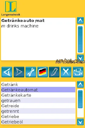 Langenscheidt Basic-Woerterbuch Englisch (Europe) (En,Fr,De,Es,It) screen shot game playing